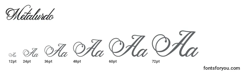 Metalurdo Font Sizes