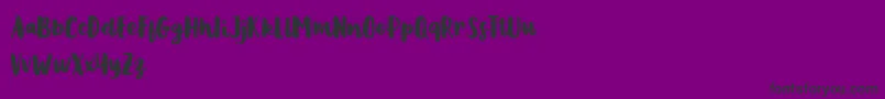 フォントMetasha – 紫の背景に黒い文字