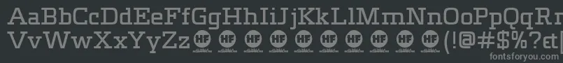 Meteora   DEMO Font – Gray Fonts on Black Background