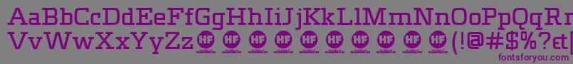 Meteora   DEMO Font – Purple Fonts on Gray Background