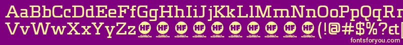 Meteora   DEMO Font – Yellow Fonts on Purple Background