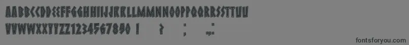 Meteora Font – Black Fonts on Gray Background