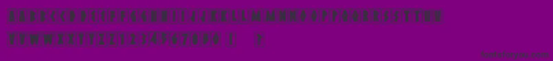 MeteoraRocky Font – Black Fonts on Purple Background