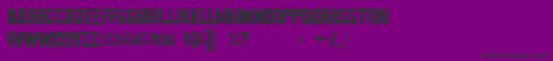 Meteoritox Font – Black Fonts on Purple Background