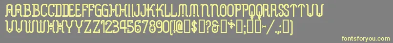 METRN    Font – Yellow Fonts on Gray Background