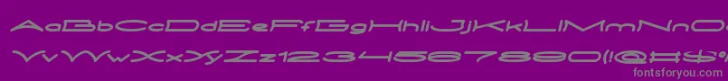 Police METRO CITY Bold Italic – polices grises sur fond violet
