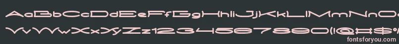 METRO CITY Bold Font – Pink Fonts on Black Background
