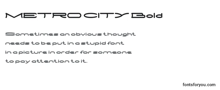 METRO CITY Bold Font