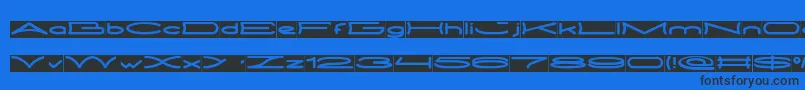 METRO CITY inverse Font – Black Fonts on Blue Background