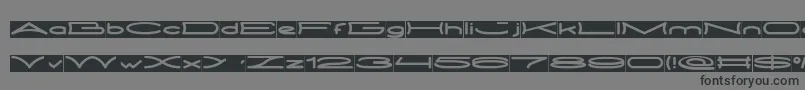 Шрифт METRO CITY inverse – чёрные шрифты на сером фоне