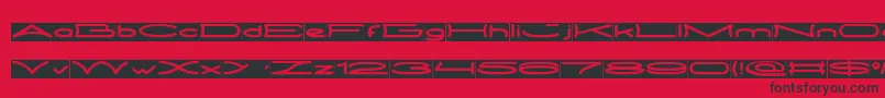 METRO CITY inverse Font – Black Fonts on Red Background