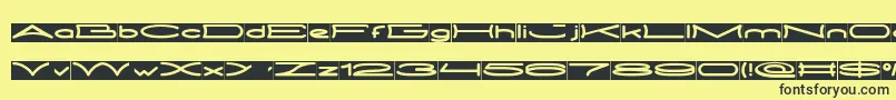 METRO CITY inverse Font – Black Fonts on Yellow Background