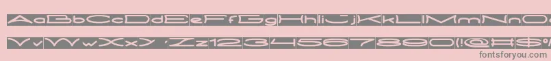 Czcionka METRO CITY inverse – szare czcionki na różowym tle