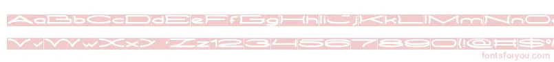 Шрифт METRO CITY inverse – розовые шрифты на белом фоне