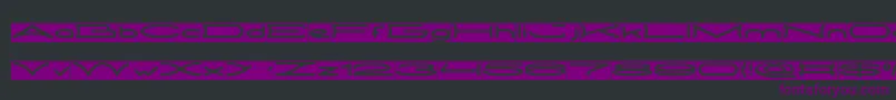 Czcionka METRO CITY inverse – fioletowe czcionki na czarnym tle