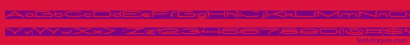 METRO CITY inverse Font – Purple Fonts on Red Background