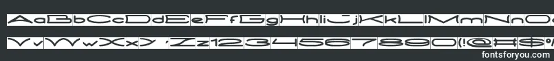 フォントMETRO CITY inverse – 黒い背景に白い文字