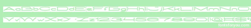 METRO CITY inverse Font – White Fonts on Green Background