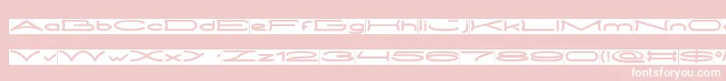 METRO CITY inverse Font – White Fonts on Pink Background