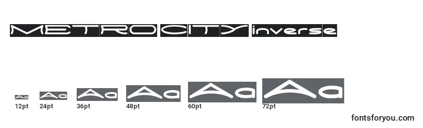 METRO CITY inverse Font Sizes