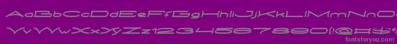 METRO CITY Italic Font – Gray Fonts on Purple Background