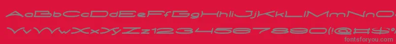 Więcej informacji o czcionce METRO CITY Italic Czcionka METRO CITY Italic – szare czcionki na czerwonym tle