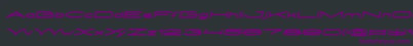 METRO CITY Italic Font – Purple Fonts on Black Background