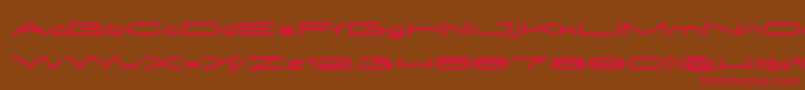 METRO CITY Font – Red Fonts on Brown Background