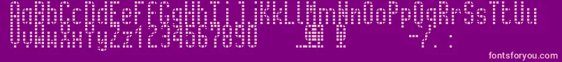 metro2 Font – Pink Fonts on Purple Background