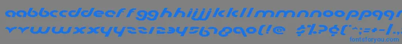 Metro2e-fontti – siniset fontit harmaalla taustalla
