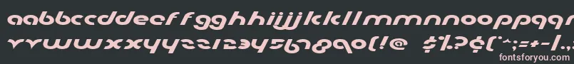 Шрифт Metro2e – розовые шрифты на чёрном фоне