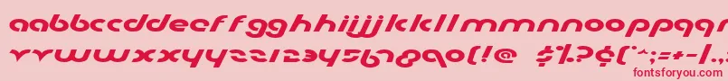 Metro2e Font – Red Fonts on Pink Background