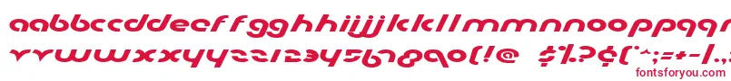 Metro2e-Schriftart – Rote Schriften auf weißem Hintergrund