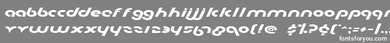 Metro2e Font – White Fonts on Gray Background