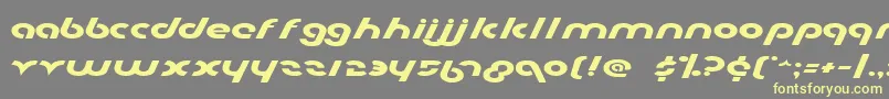 Metro2e-fontti – keltaiset fontit harmaalla taustalla