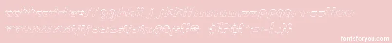 Metro2ol Font – White Fonts on Pink Background