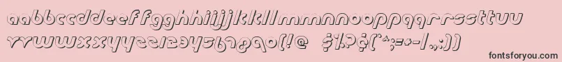 Metro2s Font – Black Fonts on Pink Background