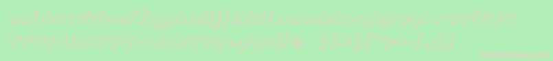 Metro2s Font – Pink Fonts on Green Background