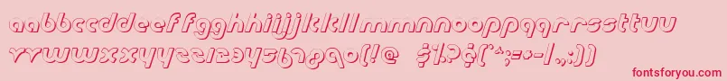 Metro2s Font – Red Fonts on Pink Background