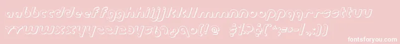 Metro2s Font – White Fonts on Pink Background