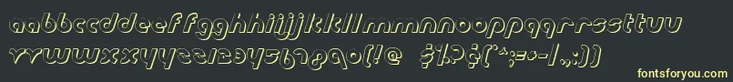 Metro2s Font – Yellow Fonts on Black Background