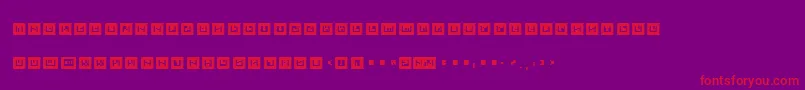 METROBOT Font – Red Fonts on Purple Background