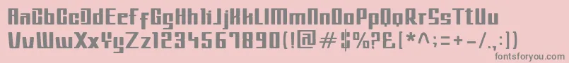 フォントMetroIL – ピンクの背景に灰色の文字