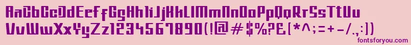 MetroIL Font – Purple Fonts on Pink Background