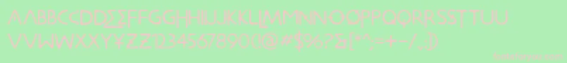 METROLOX Font – Pink Fonts on Green Background