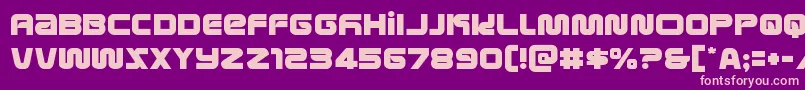 metronauts Font – Pink Fonts on Purple Background