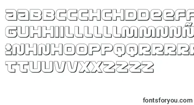 metronauts3d font – galician Fonts