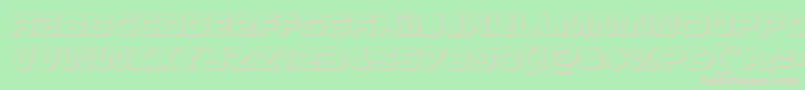 metronauts3d Font – Pink Fonts on Green Background