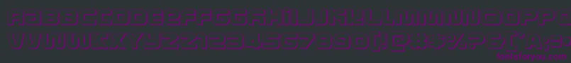 metronauts3d Font – Purple Fonts on Black Background