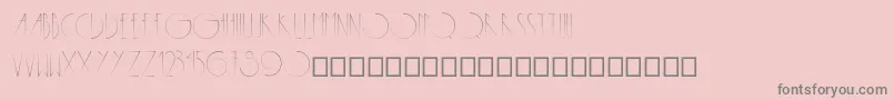 Metropolis Font – Gray Fonts on Pink Background